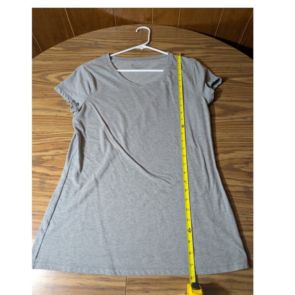 No Boundaries Womens XL Heather Gray Scoop Neck Short Sleeve T-Shirt Tee